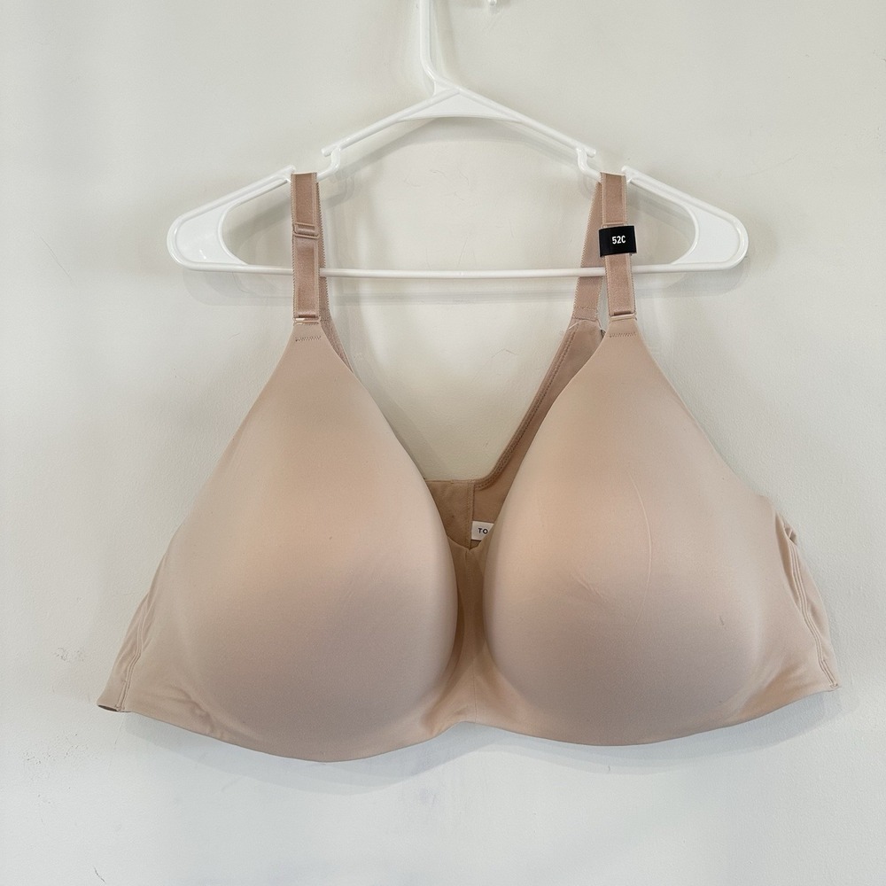 Women's Torrid Curve Wire-Free Lightly‎ Lined Bra Nude 52C New NWT